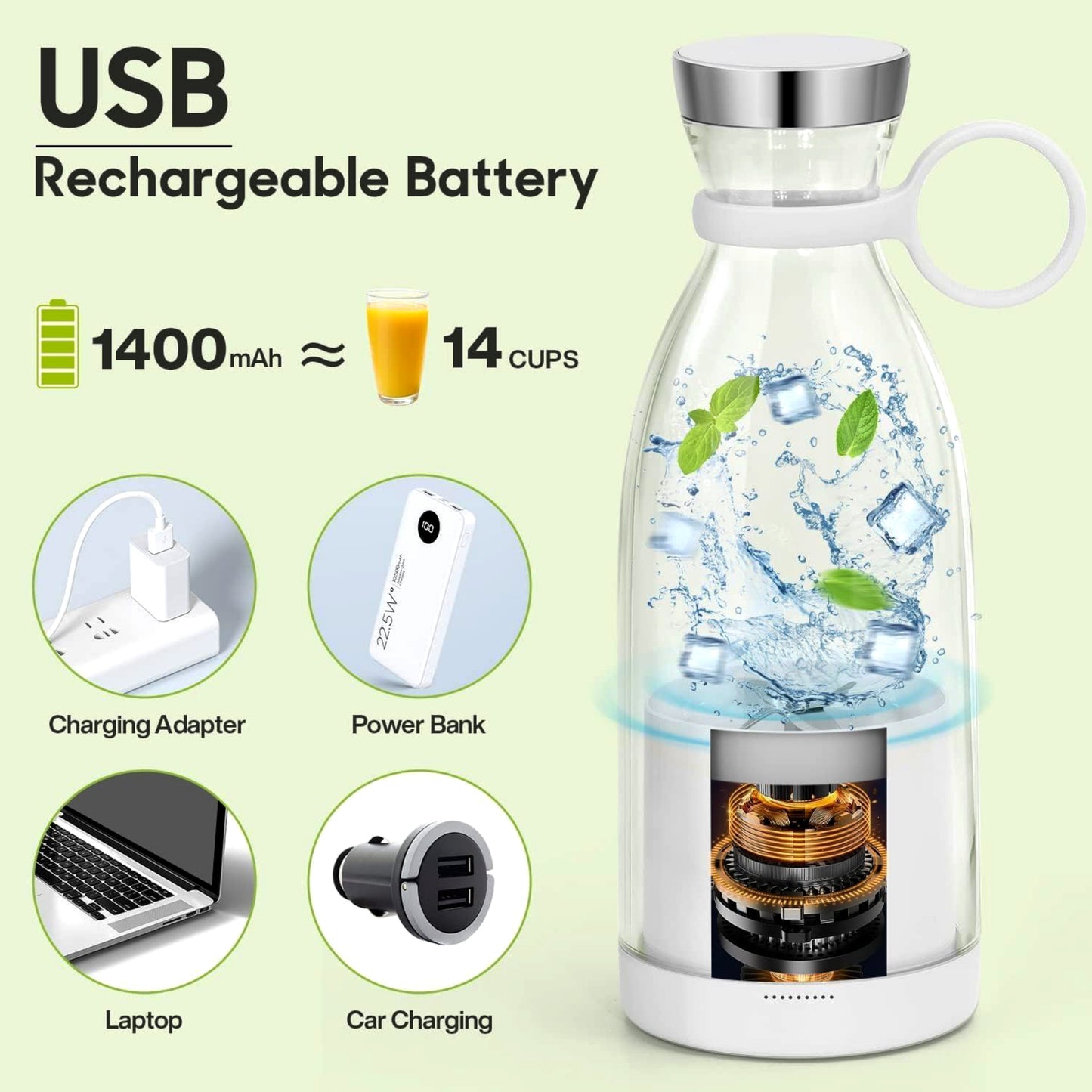 Portable Mini Juicer Blender