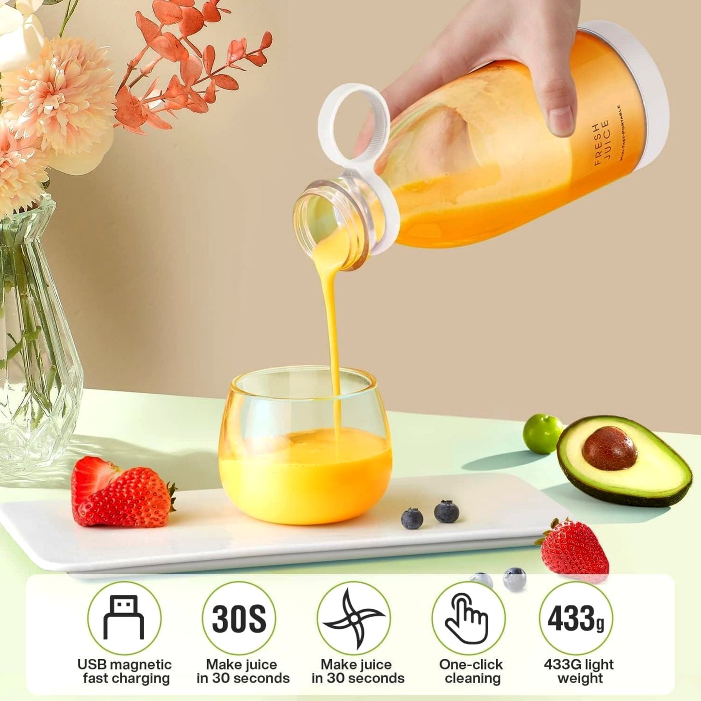 Portable Mini Juicer Blender